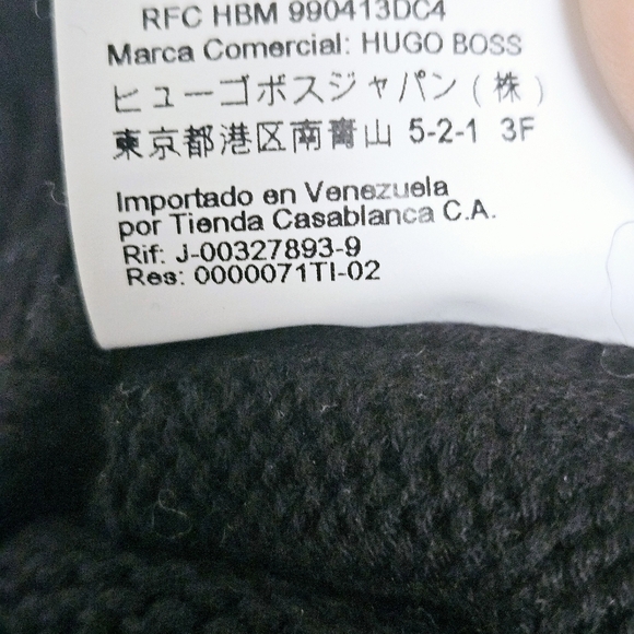Hugo Boss Womens S Siginy Jumper Colorblock Knit Oversized Sweater Black/White - Picture 8 of 12